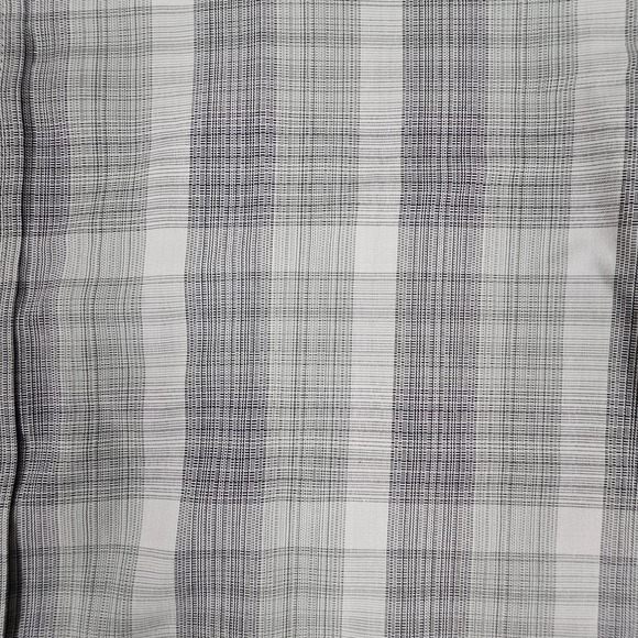 UNTUCKit Men's Medium Plaid Long Sleeve Cotton Shirt Gray White Green Casual‎ - Picture 4 of 7